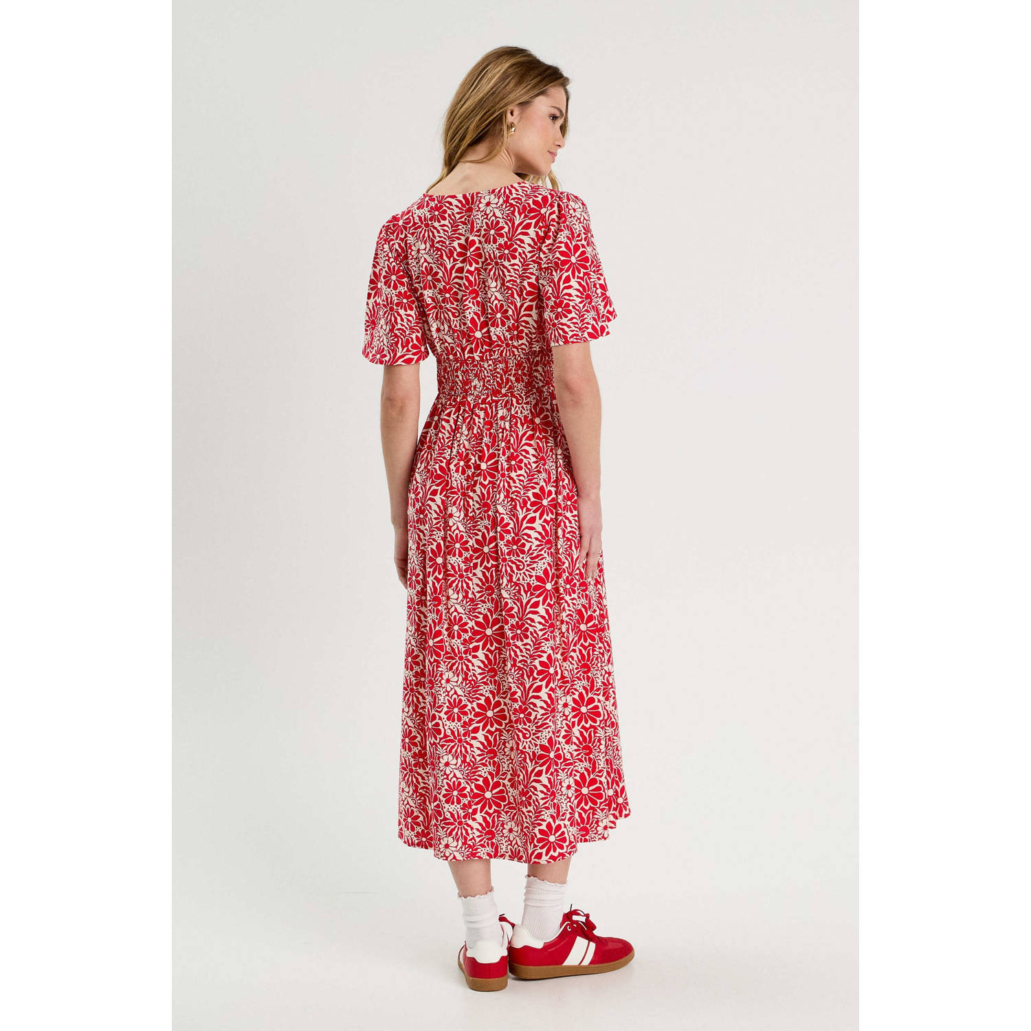 Cache zomerjurk rood