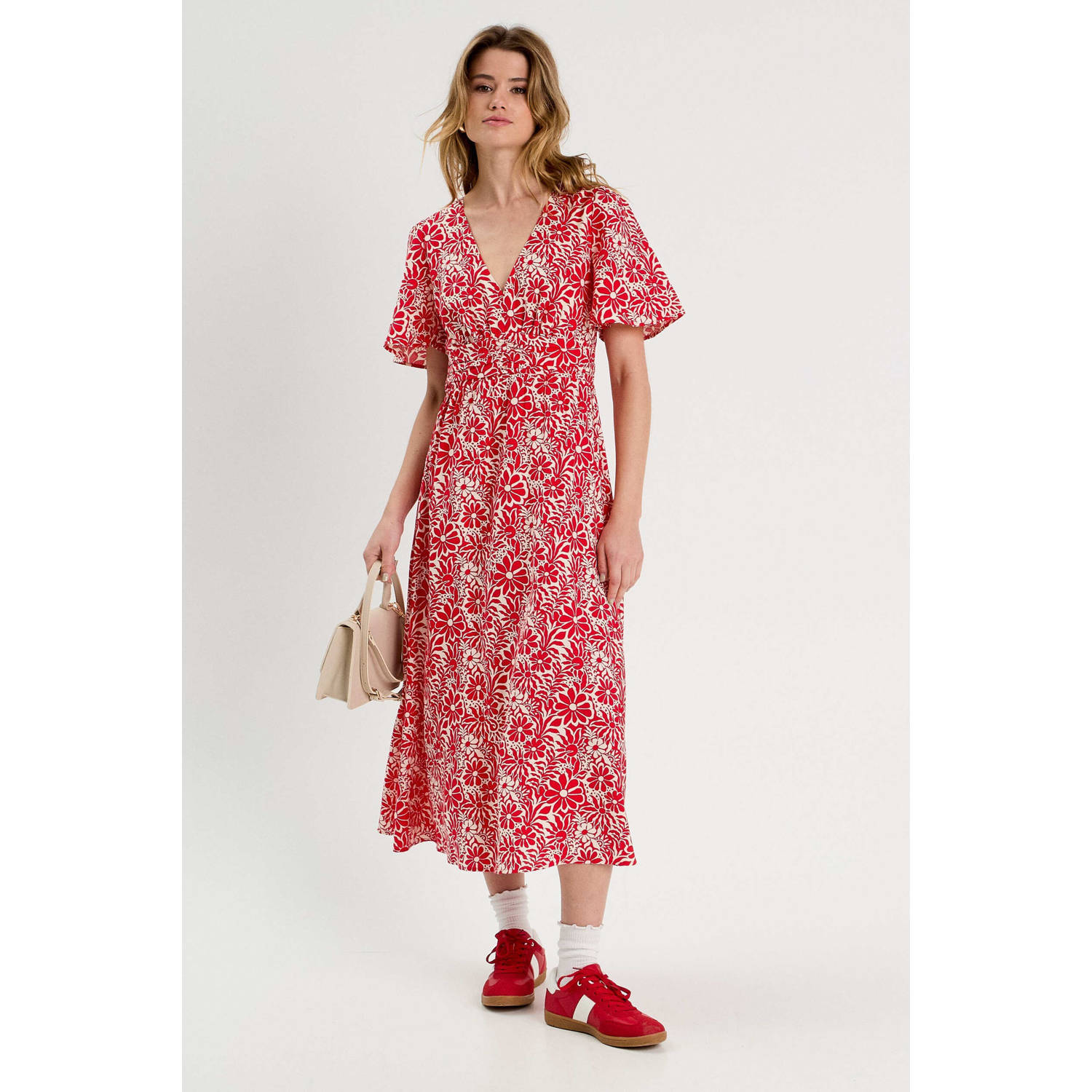 Cache zomerjurk rood