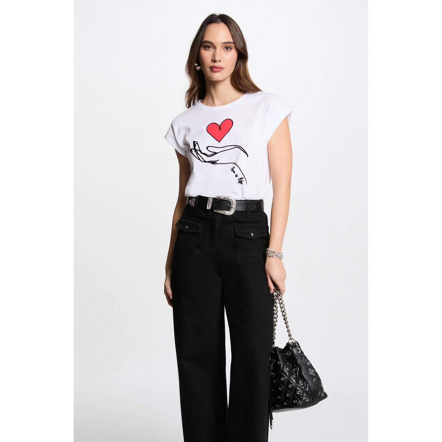 Morgan T-shirt wit