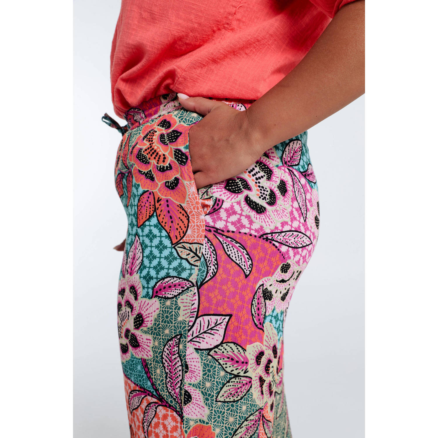 Paprika straight regular waist casual broek multi