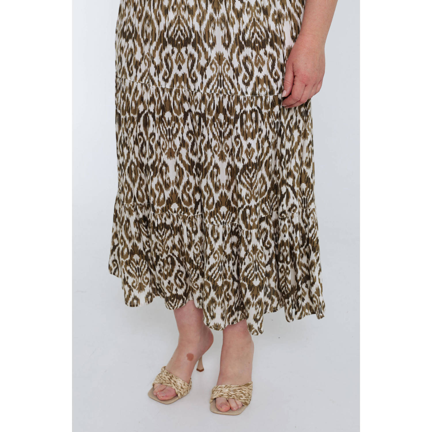 Paprika maxi rok kaki