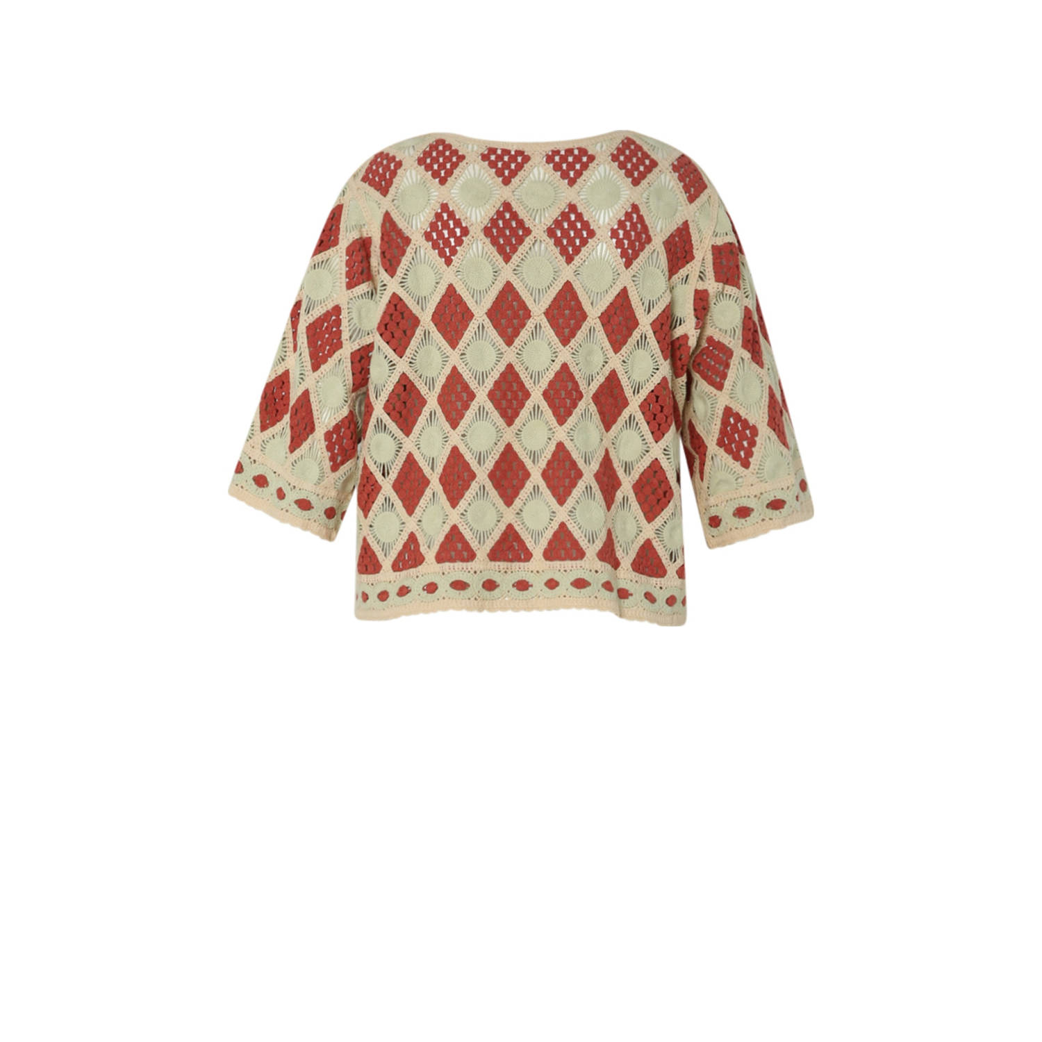 Paprika top roodbruin crochet