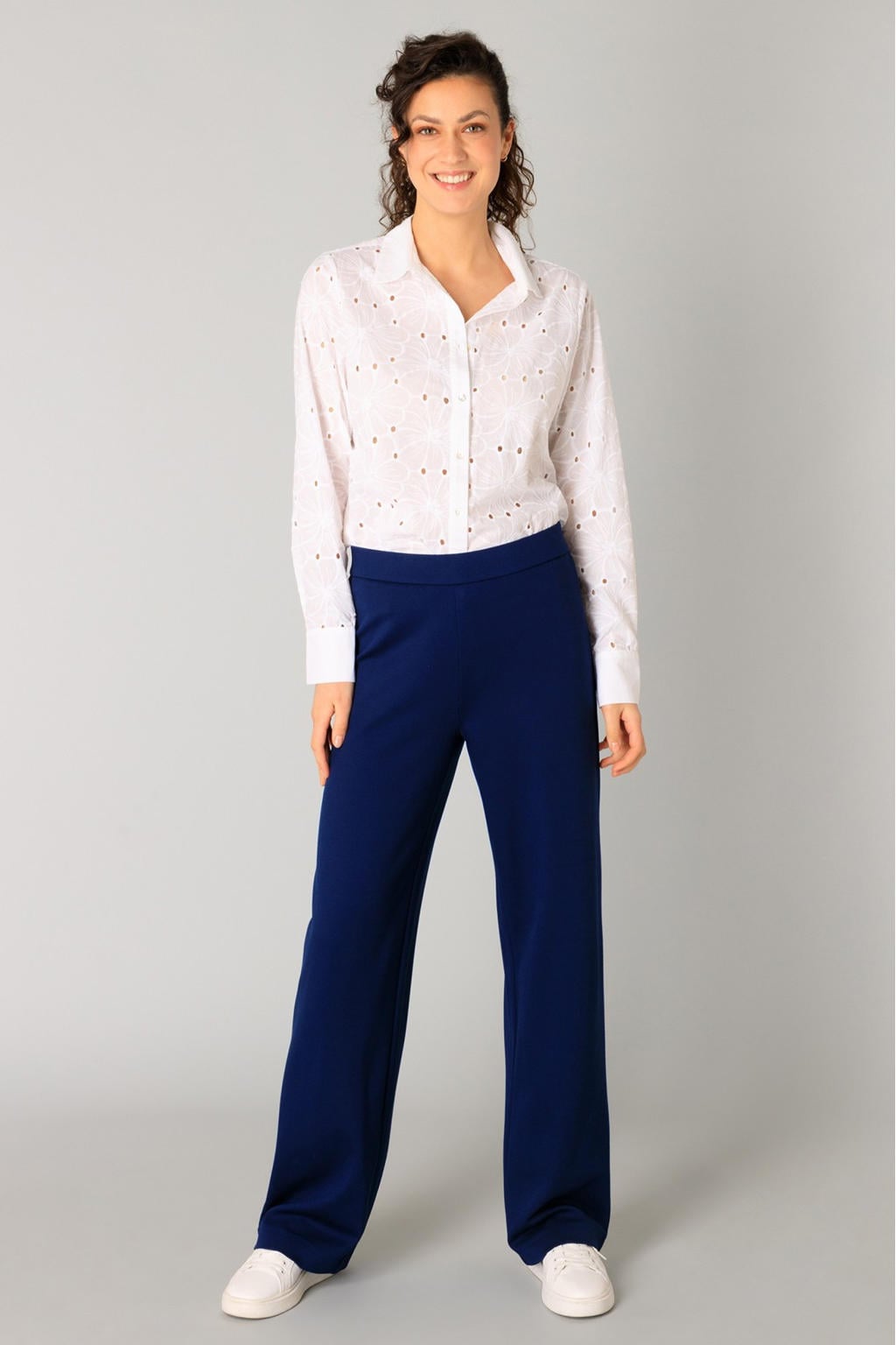 Yest broek travelstof donkerblauw Yest broek travelstof donkerblauw