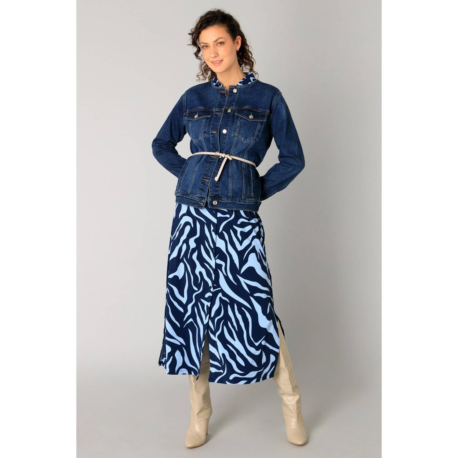 Yest blousejurk donkerblauw