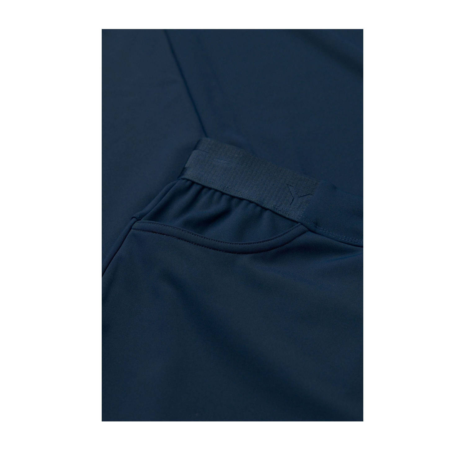 Yest broek travelstof donkerblauw