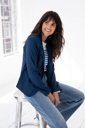 getailleerde blazer donkerblauw