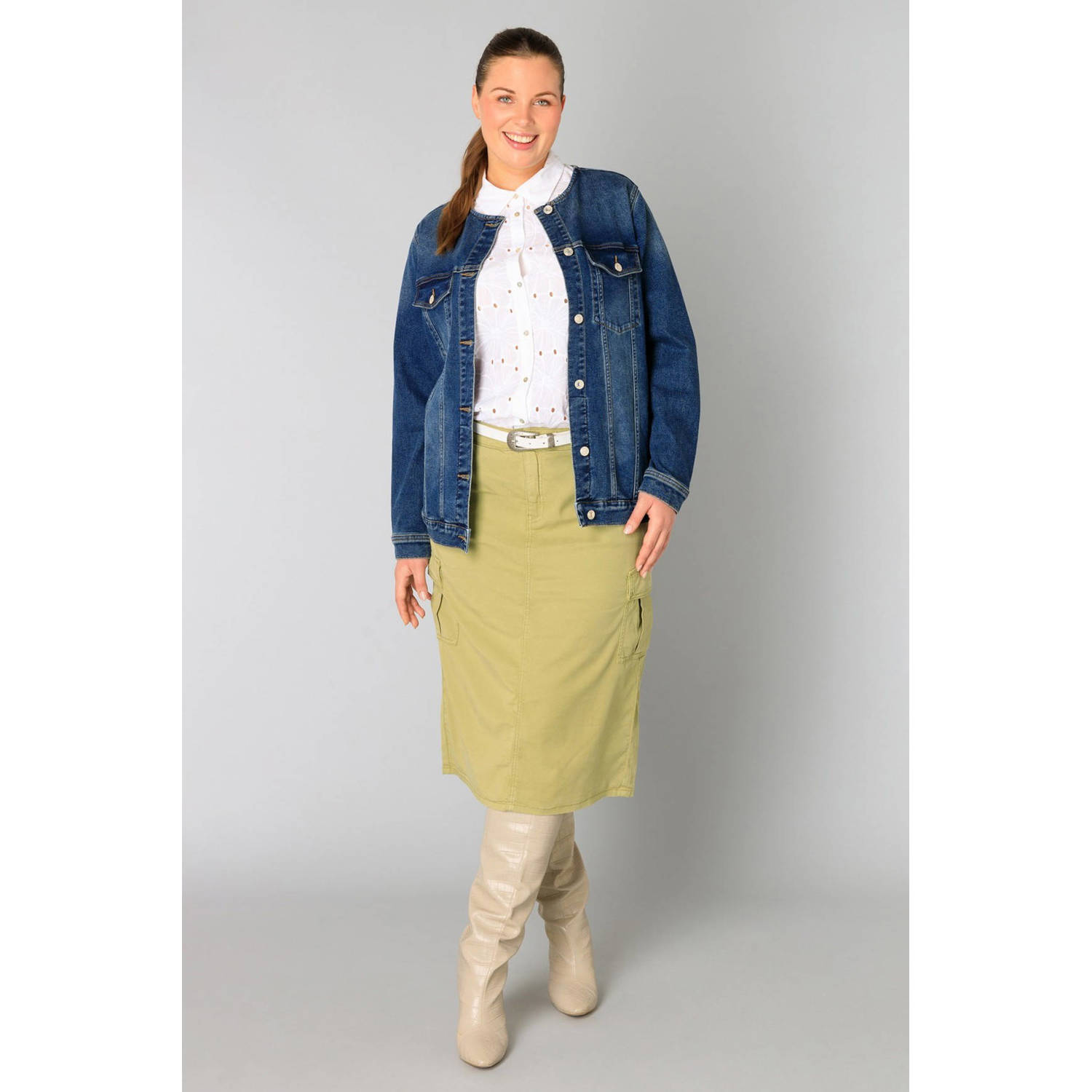 Yesta spijkerjas dark blue denim