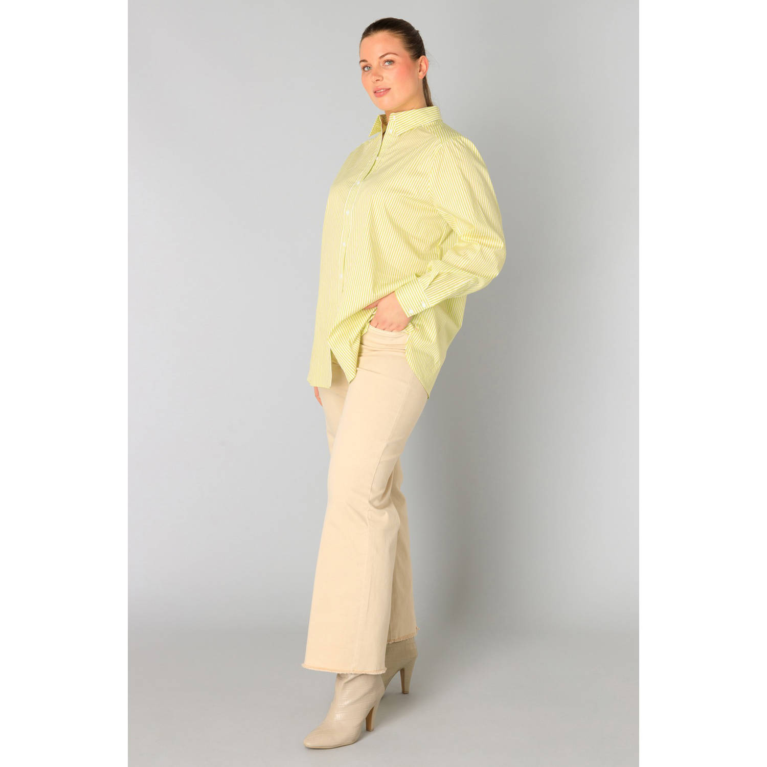 Yesta blouse limegroen