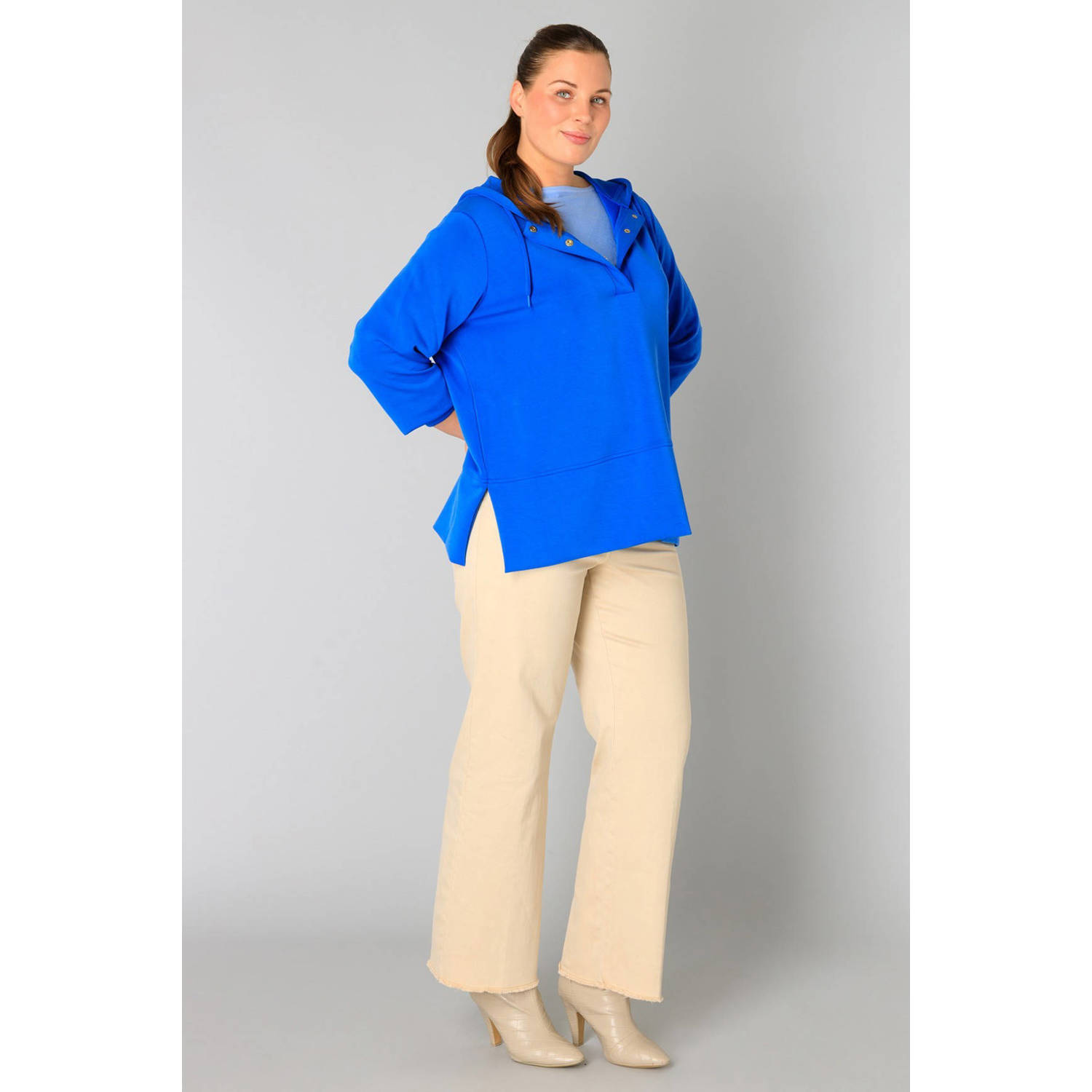 Yesta sweater blauw