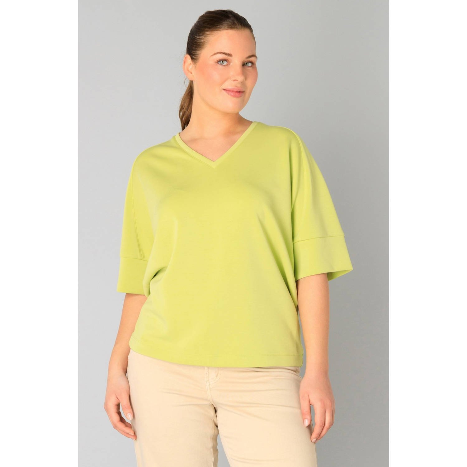Yesta top limegroen
