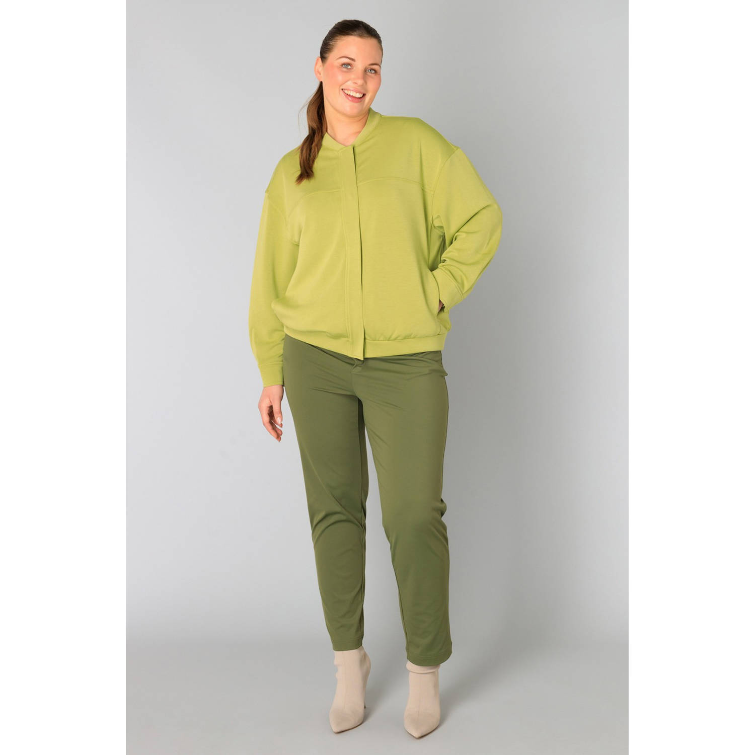 Yesta bomberjack limegroen