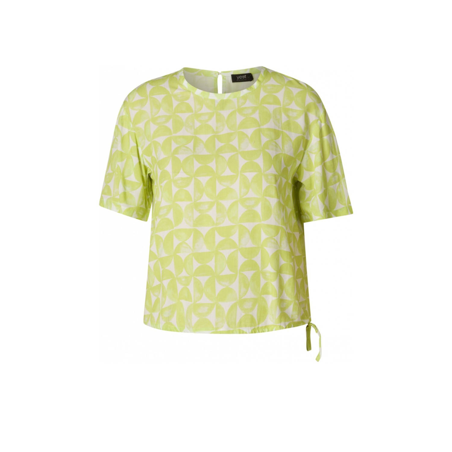 Yesta top limegroen