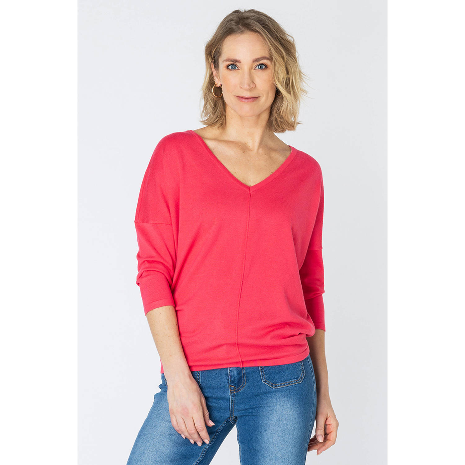 ES&SY top roze fijn gebreid