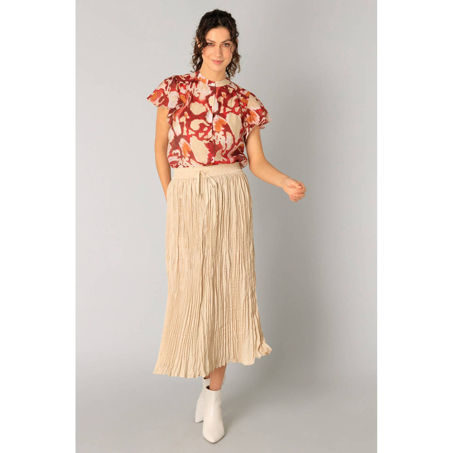 Yest midi rok beige
