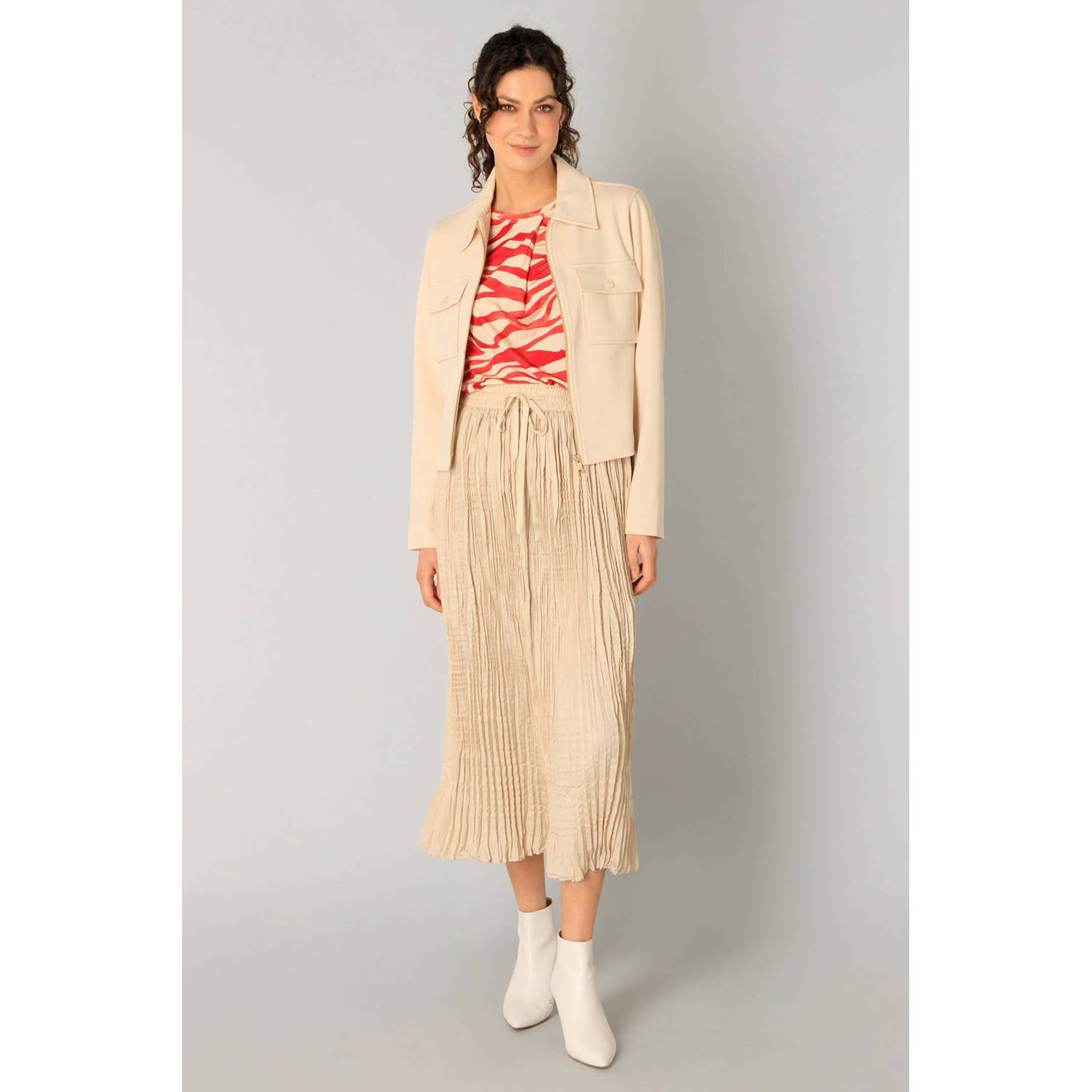 Yest midi rok beige