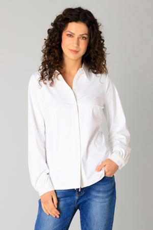 blouse travelstof  wit