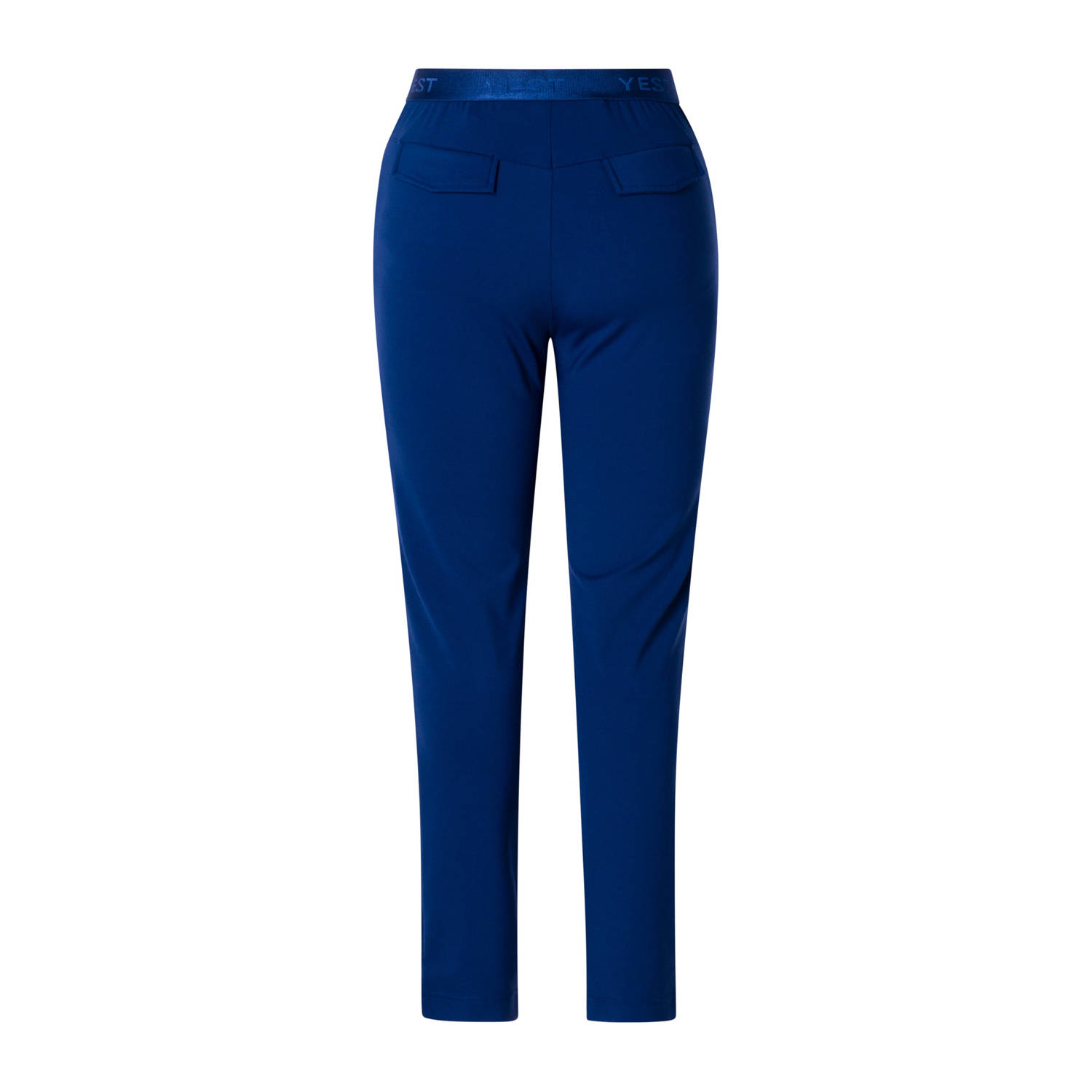 Yesta regular waist broek marine