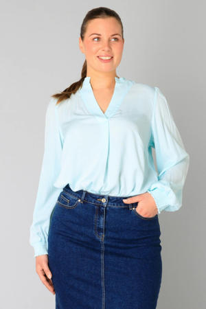 blousetop lichtblauw