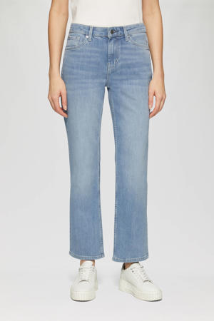 regular waist bootcut jeans medium blue denim