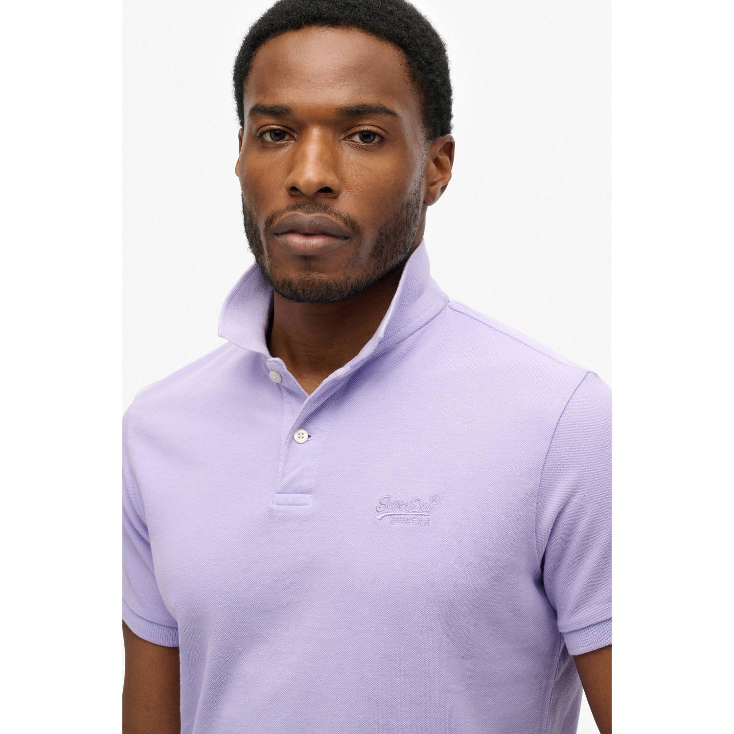 Superdry regular polo lila