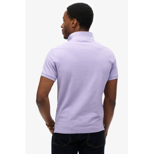 Superdry regular polo lila afbeelding