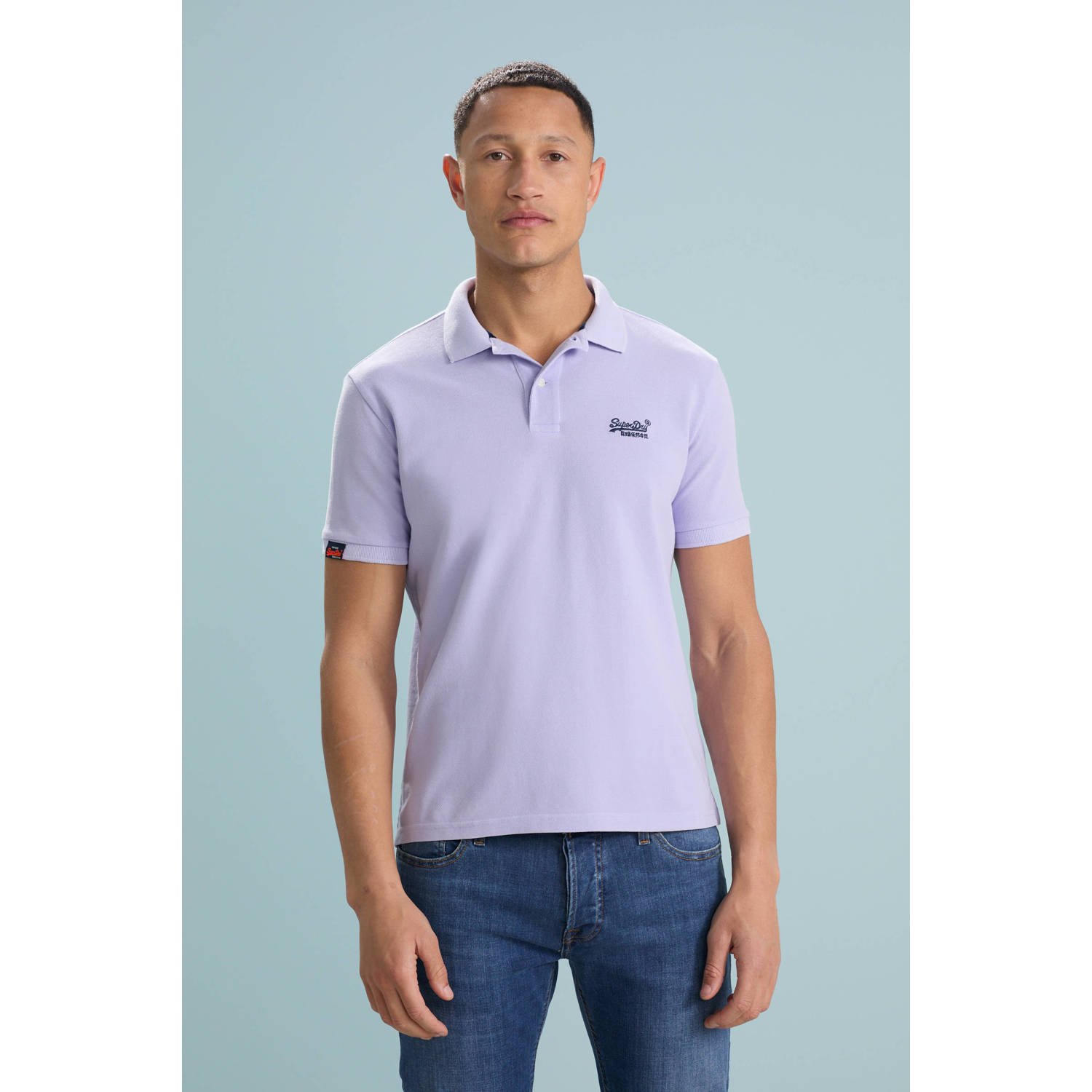 Superdry regular polo lila
