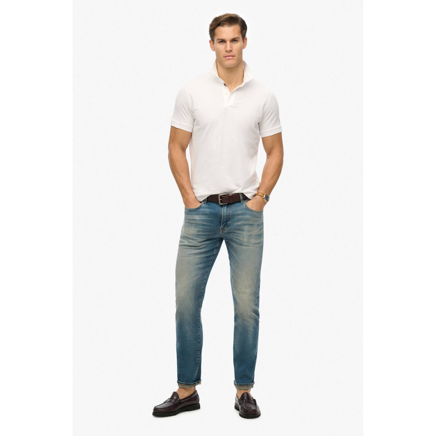 Superdry regular polo wit
