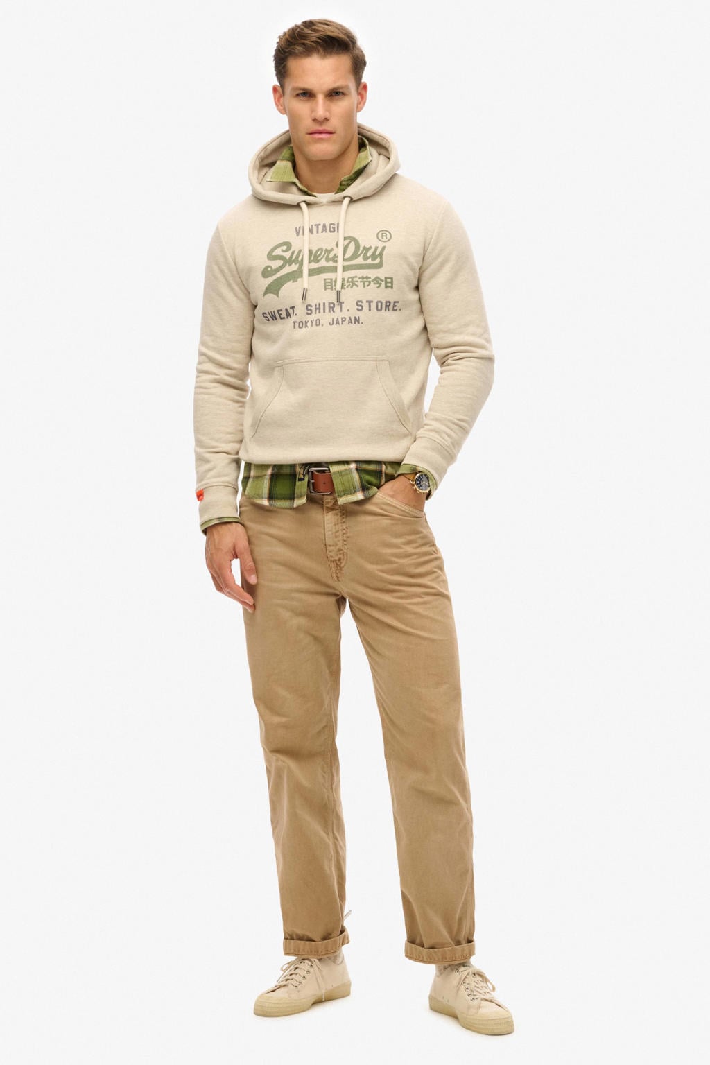 Superdry hoodie beige