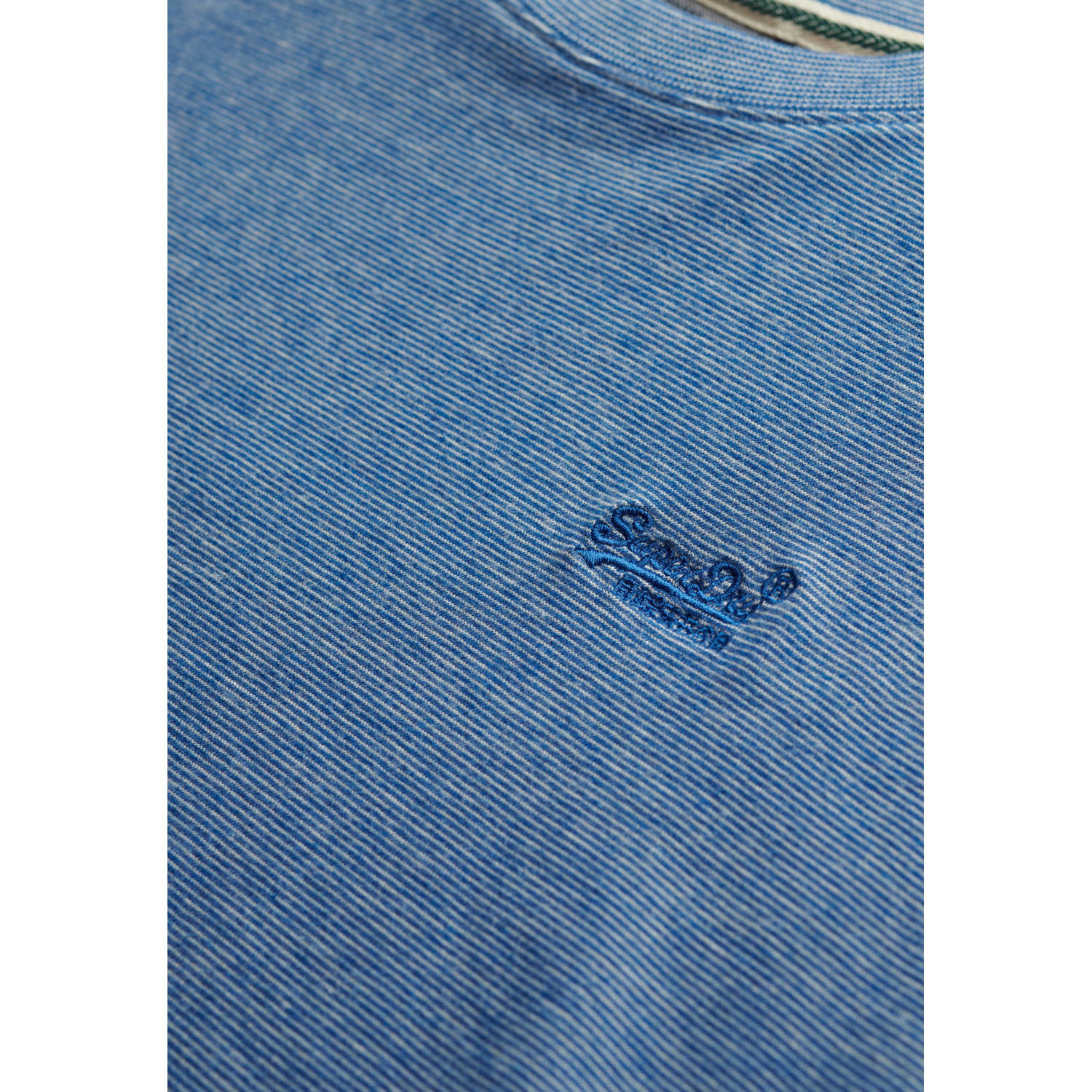 Superdry slim fit t-shirt blauw