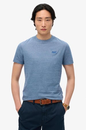 slim fit t-shirt blauw