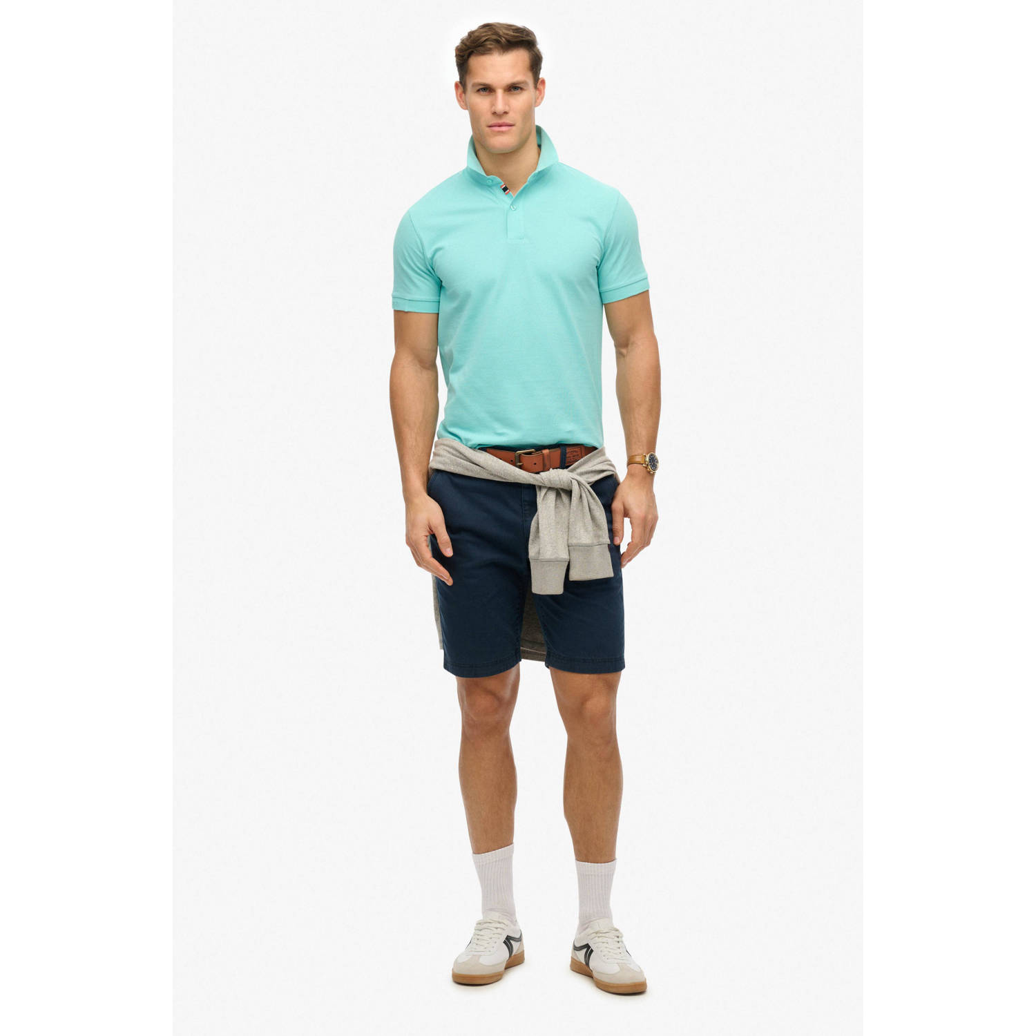 Superdry regular polo turquoise