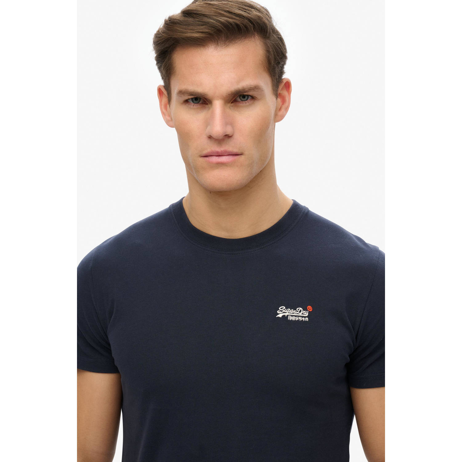 Superdry T-shirt donkerblauw