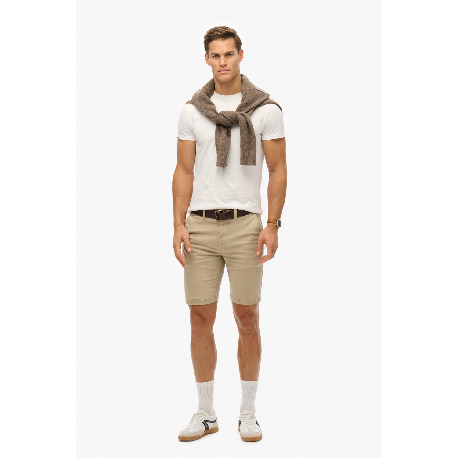 Superdry slim chino short beige