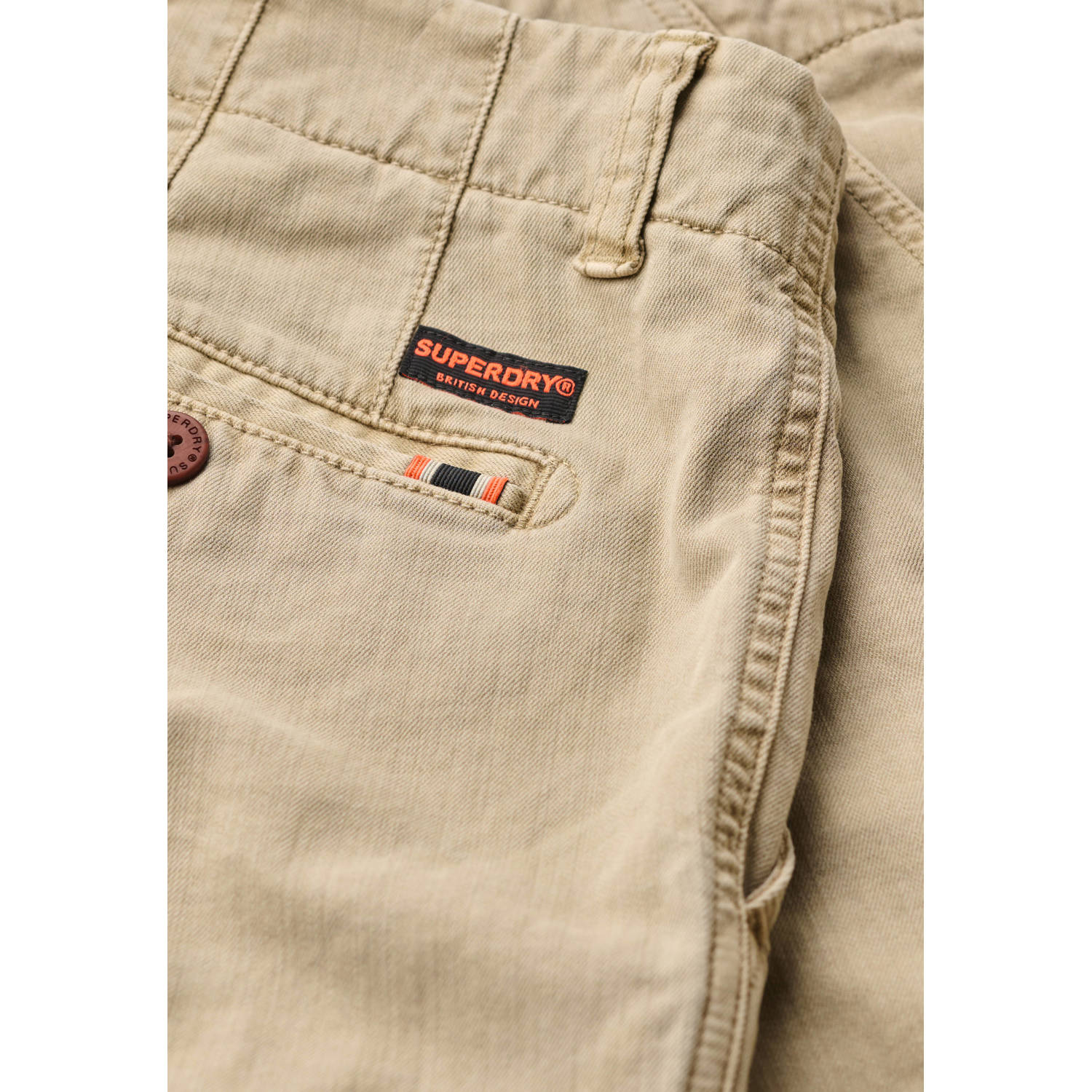 Superdry slim chino short beige