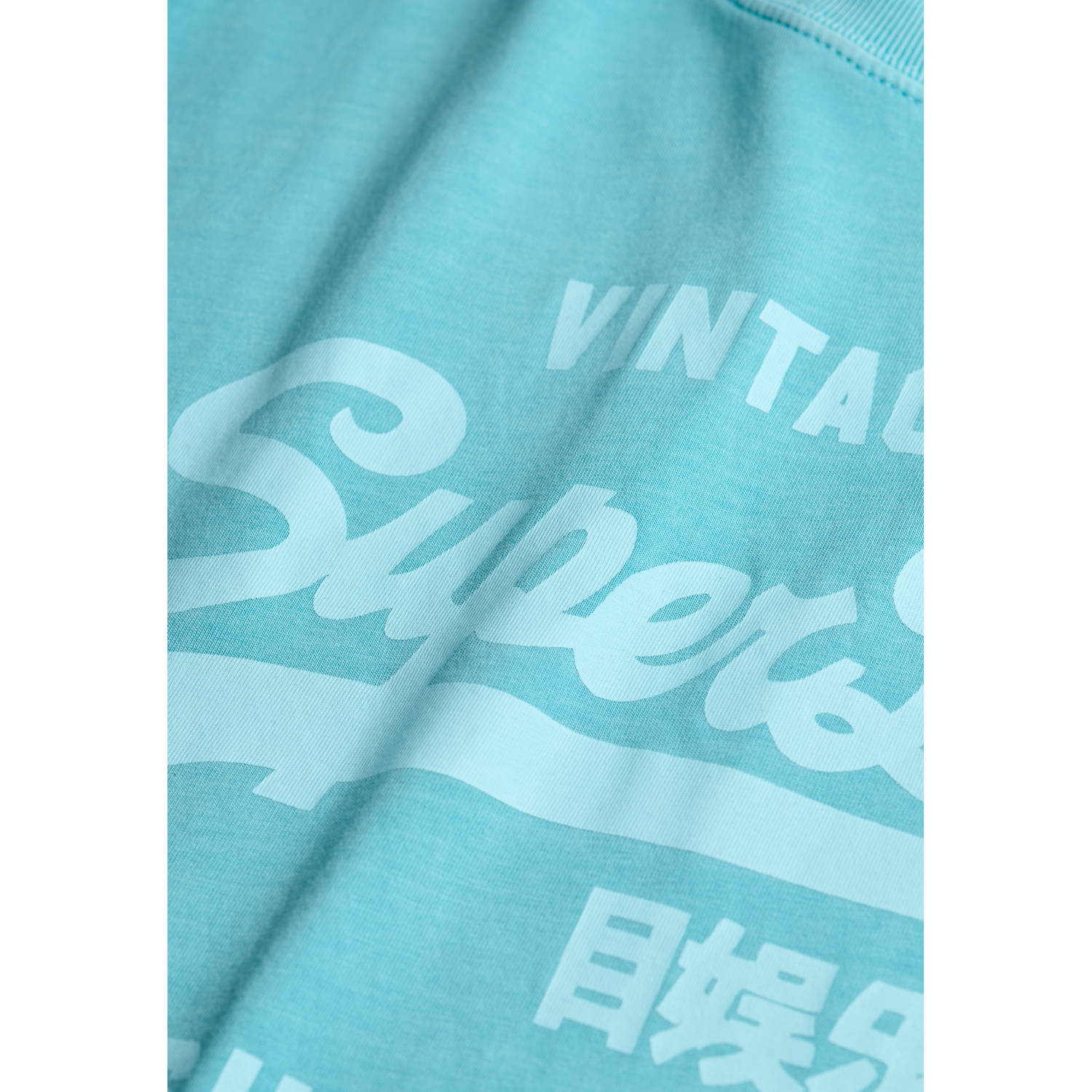 Superdry T-shirt blauw