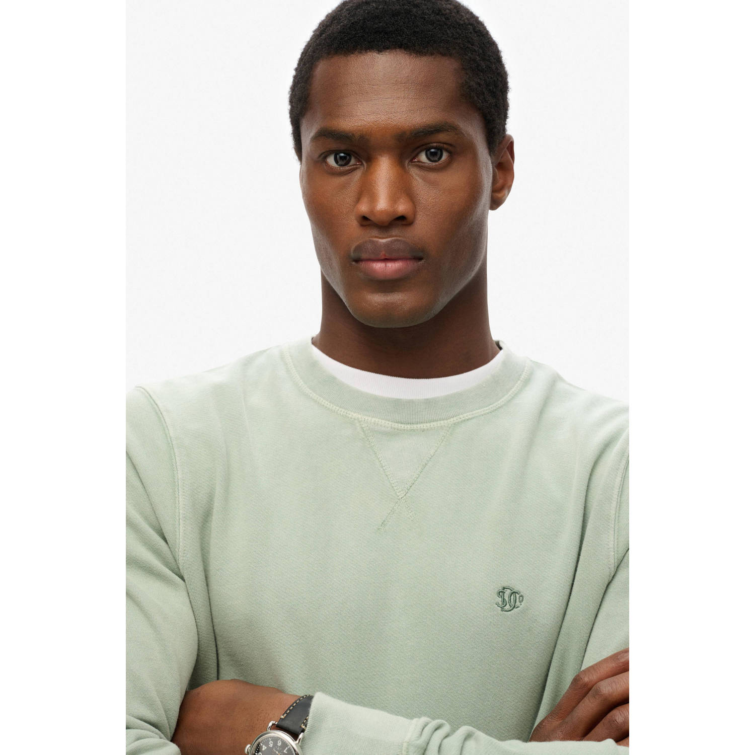Superdry sweater lichtgroen