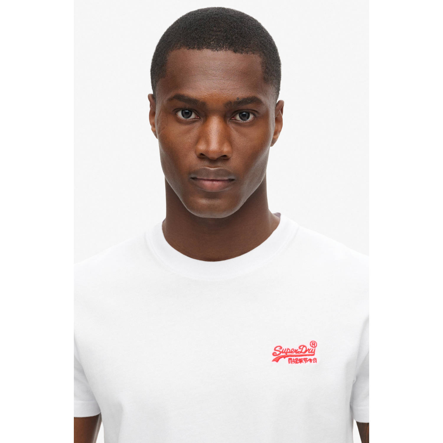 Superdry slim fit t-shirt wit
