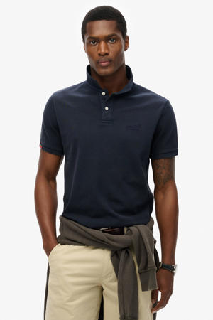 regular polo donkerblauw
