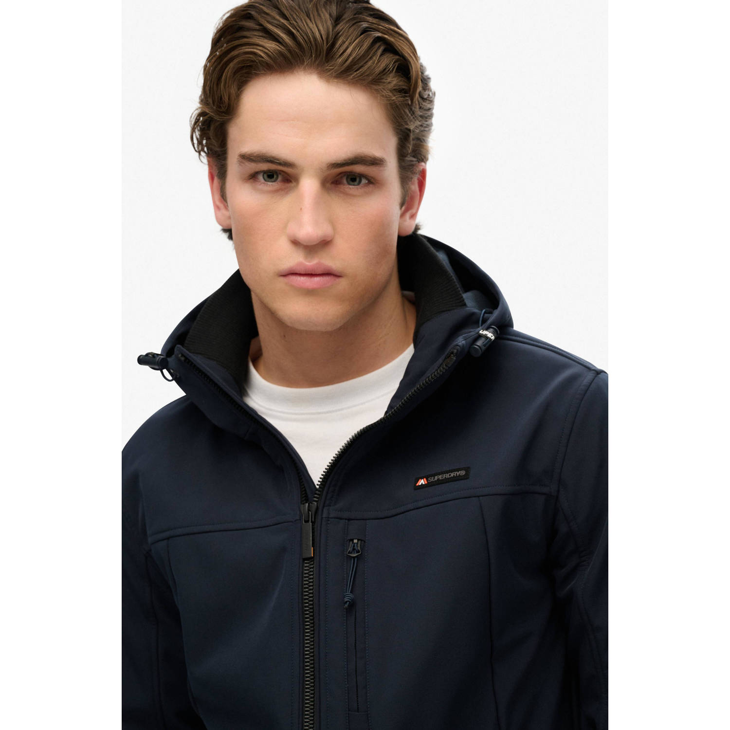 Superdry softshell jas donkerblauw