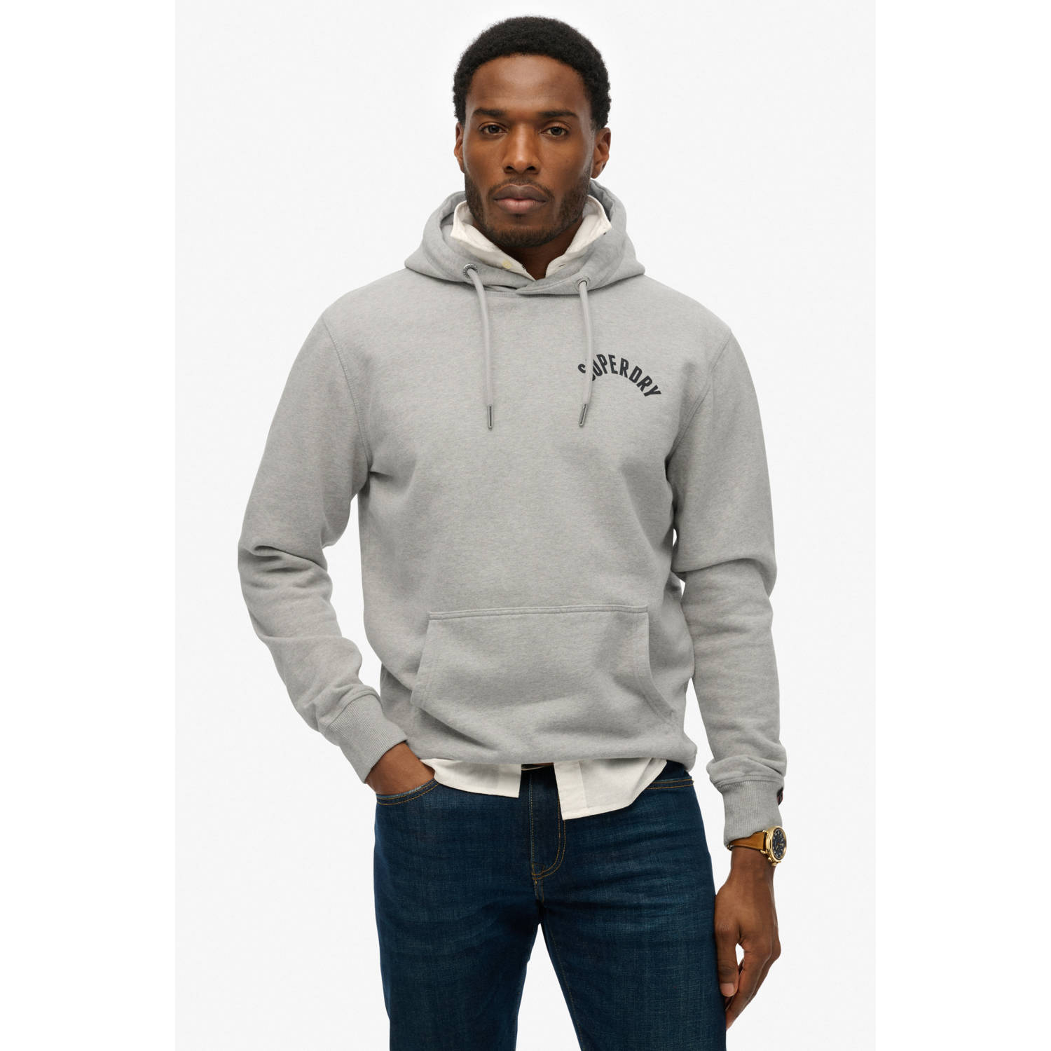 Superdry hoodie grijs