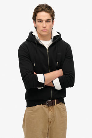 sweatvest zwart