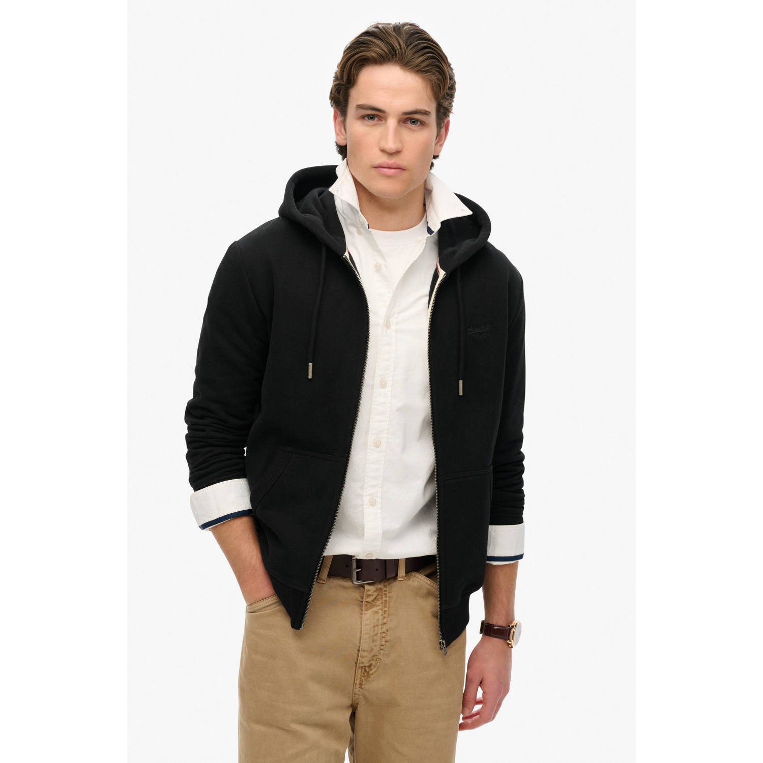 Superdry sweatvest zwart