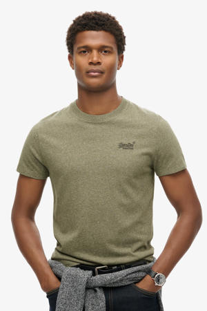 slim fit t-shirt groen