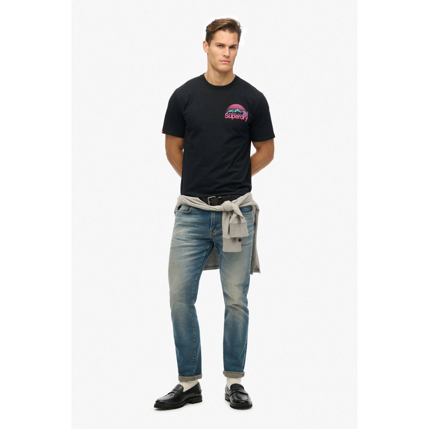 Superdry T-shirt zwart