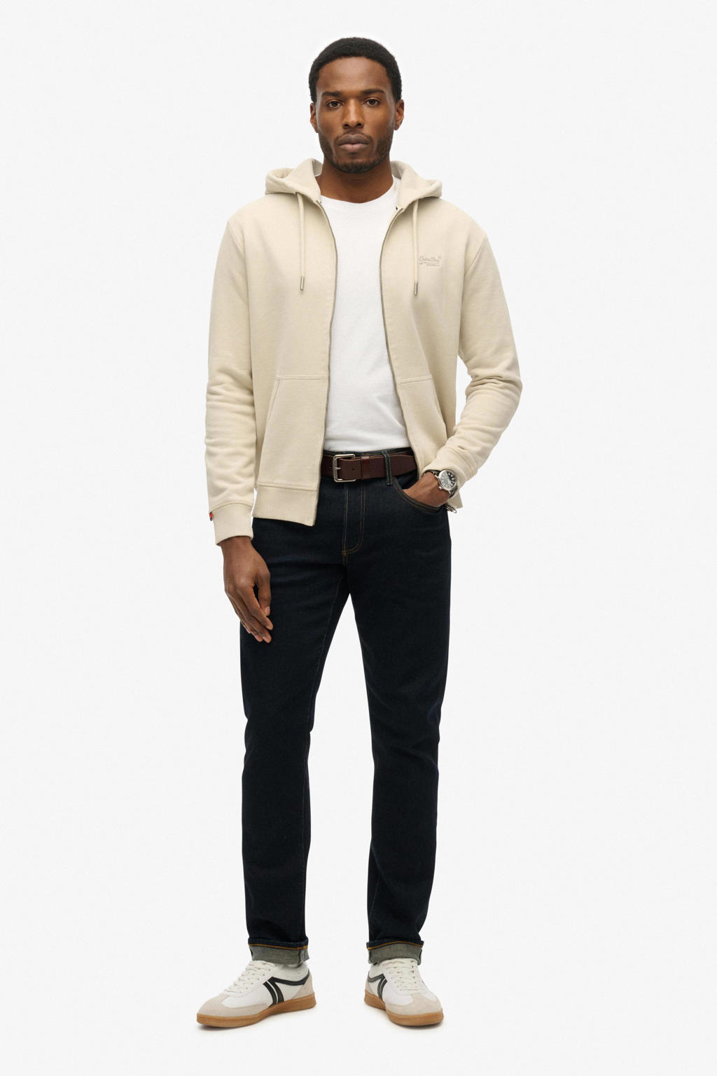 Superdry sweatvest beige