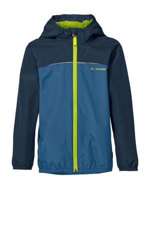 regenjas blauw/geel