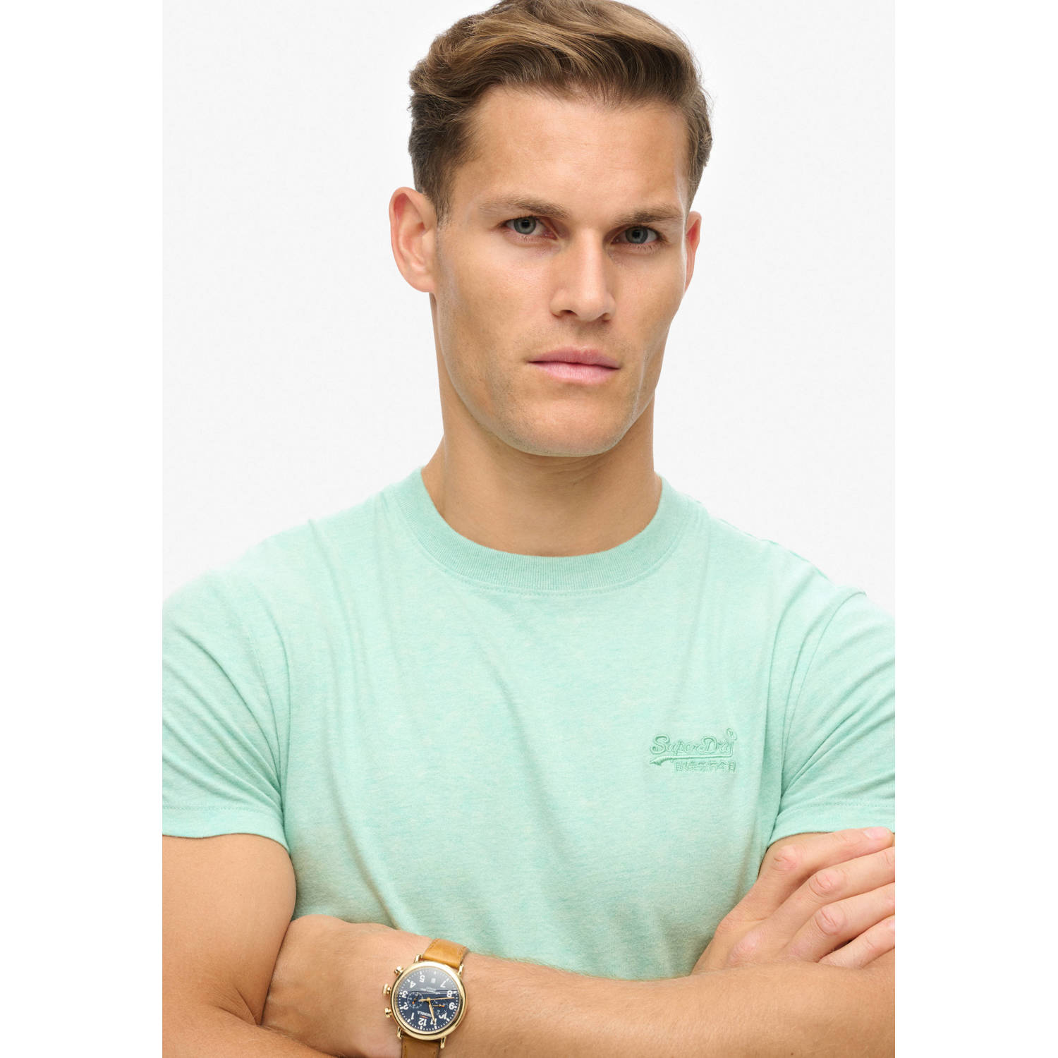 Superdry t-shirt mintgroen