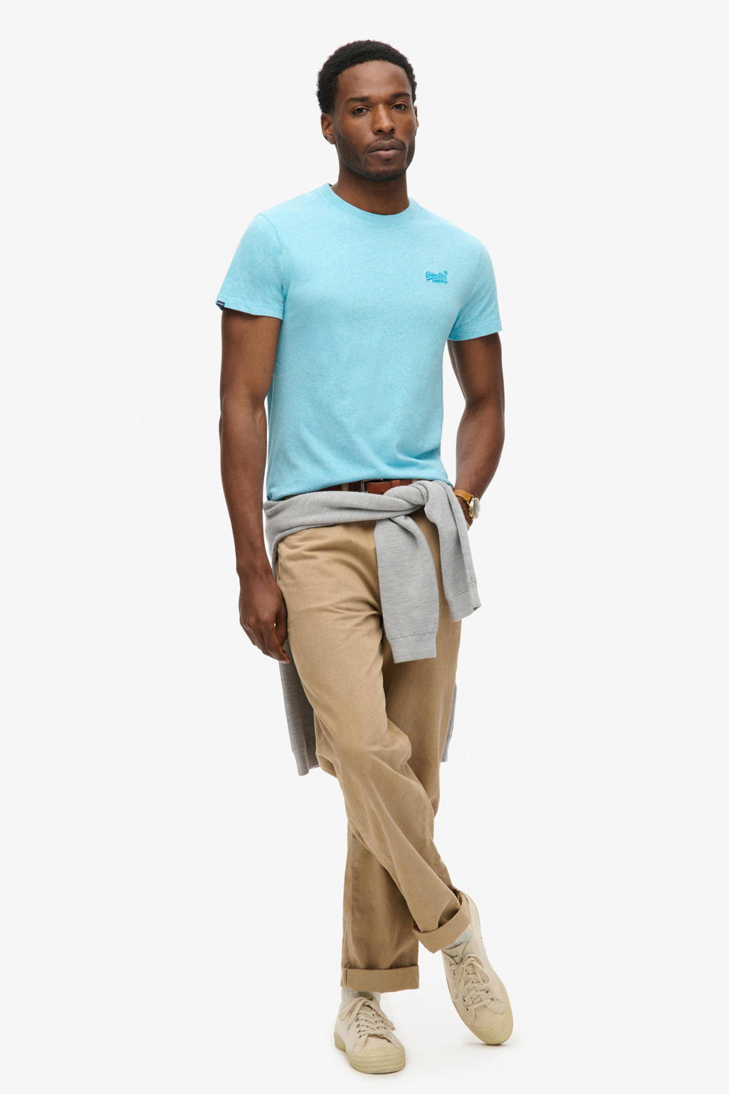 Superdry slim fit t-shirt Turquoise