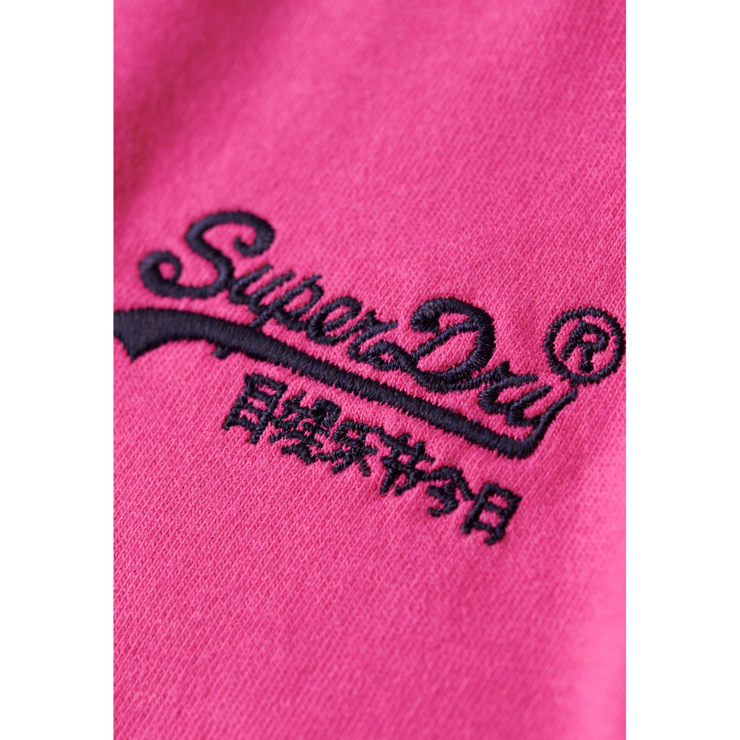 Superdry slim fit t-shirt roze