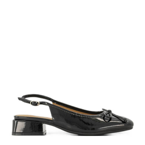 Graceland lak slingback loafers zwart afbeelding